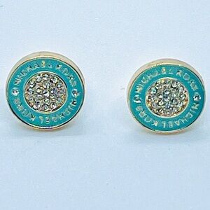 New Michael Kors blue stud earrings
